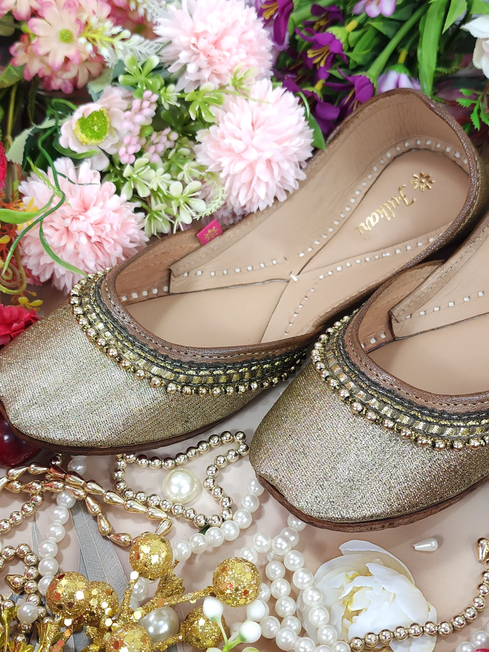 beads payal tan gold beads payal tan gold