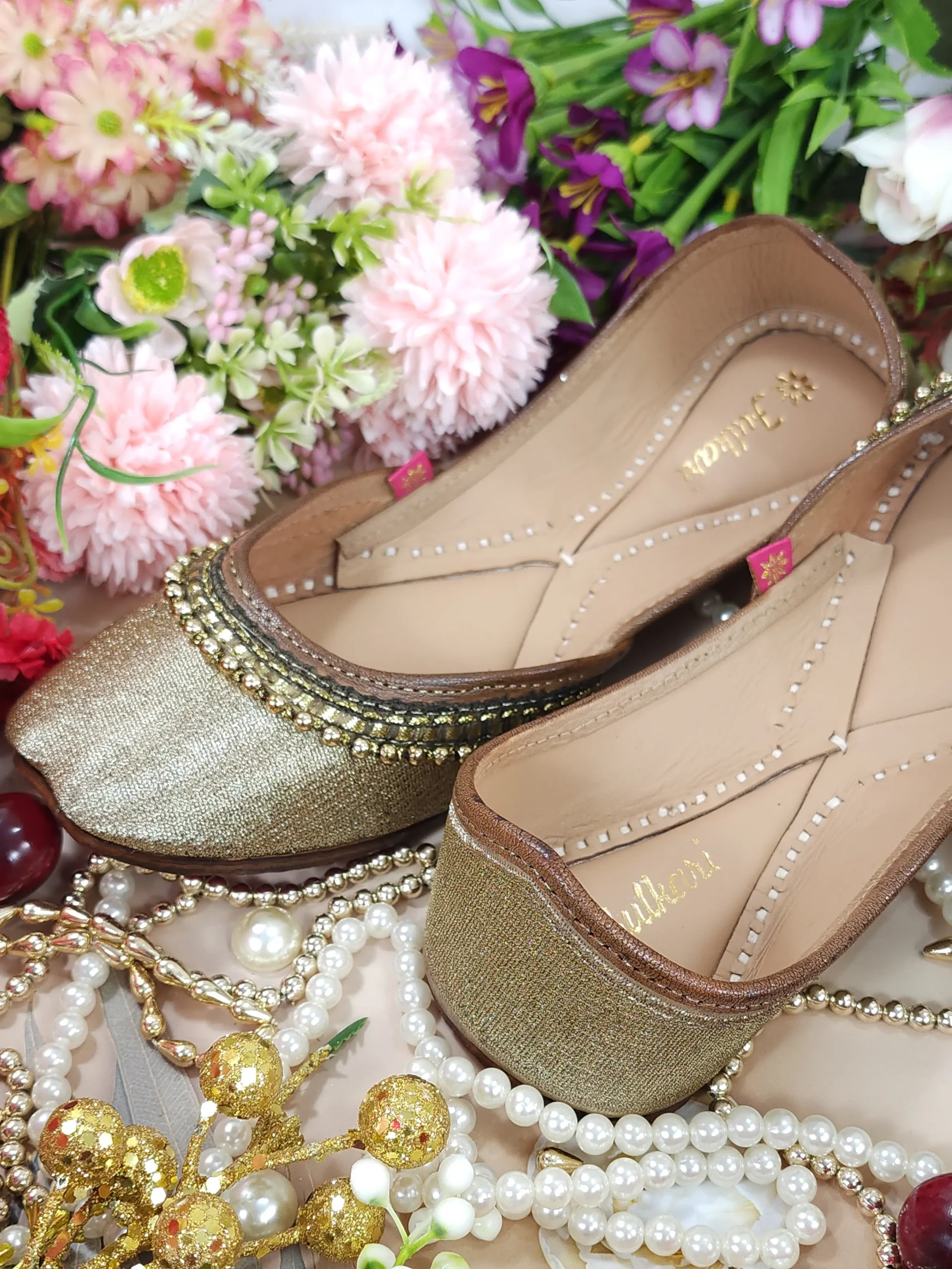 beads payal tan gold beads payal tan gold