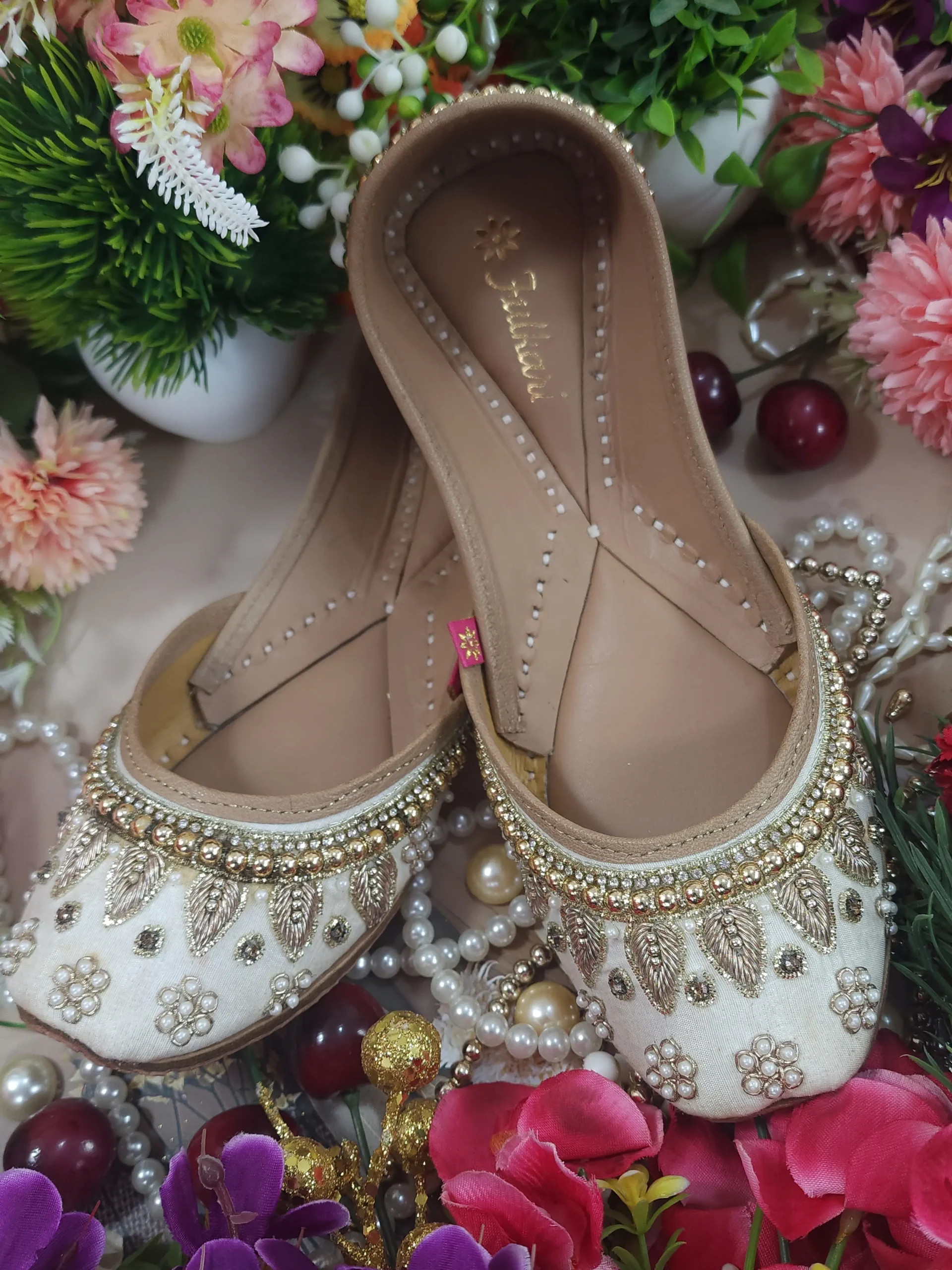 pearl beads payal beige gold pearl beads payal beige gold