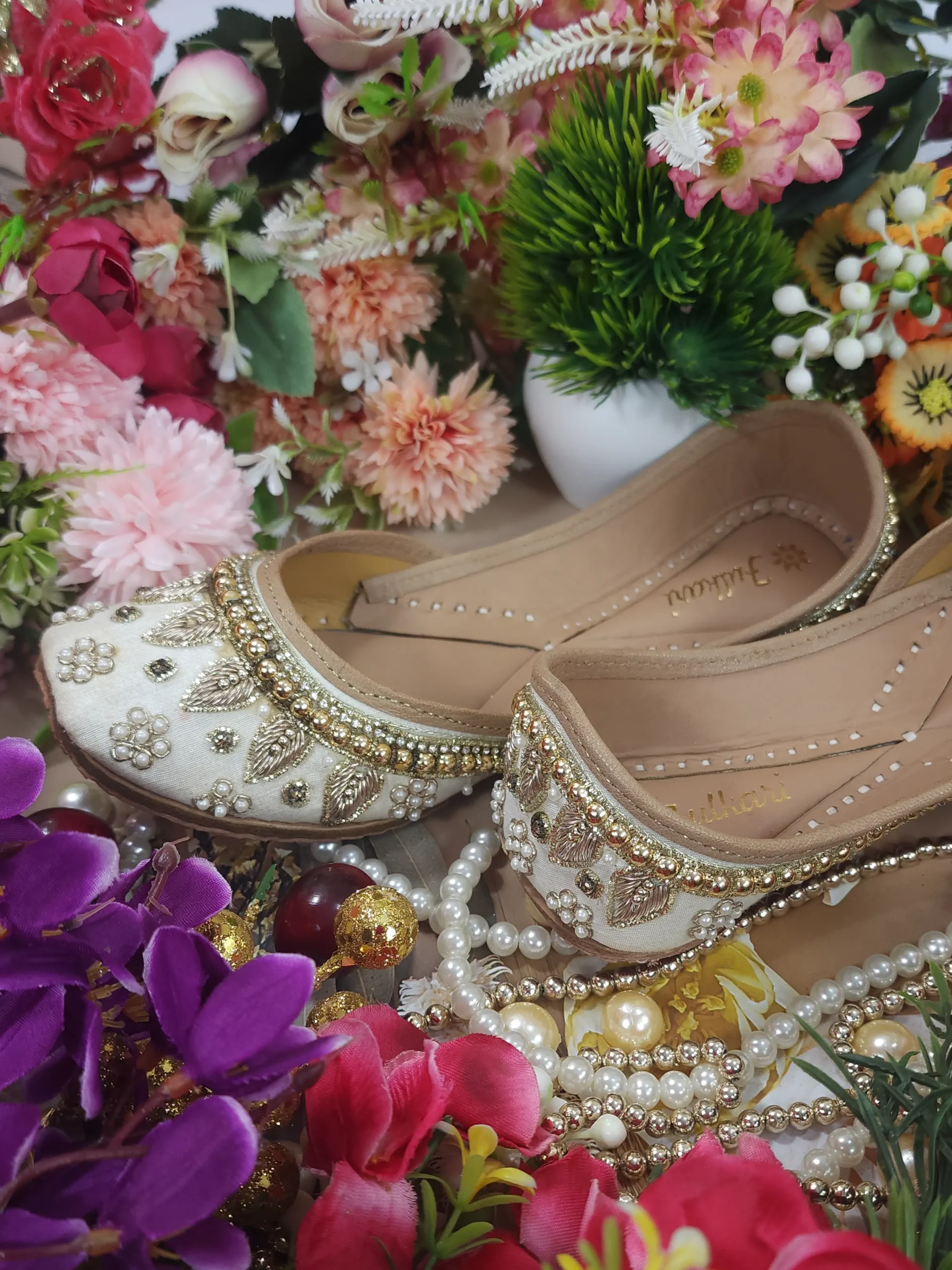 pearl beads payal beige gold pearl beads payal beige gold
