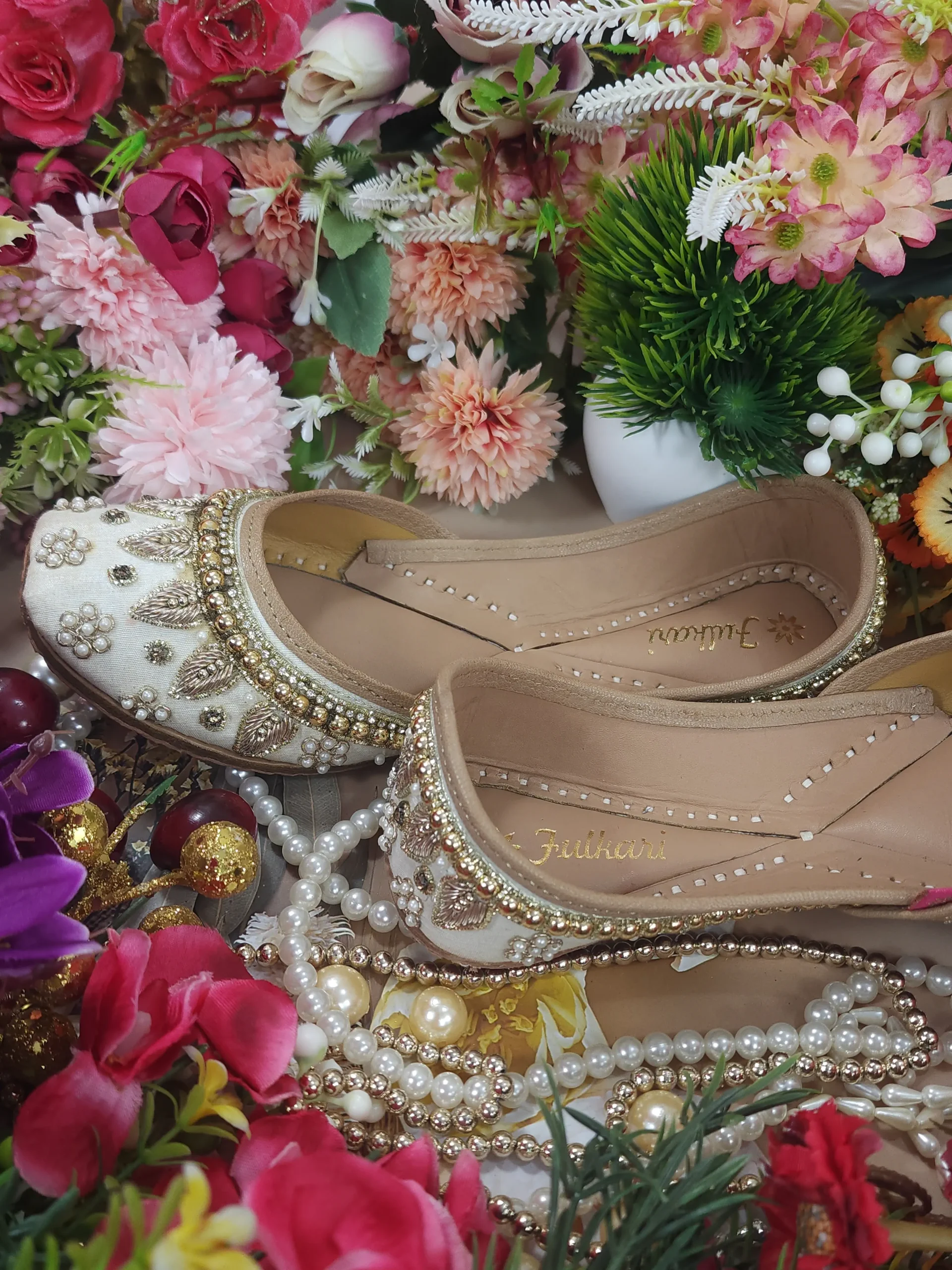 pearl beads payal beige gold pearl beads payal beige gold