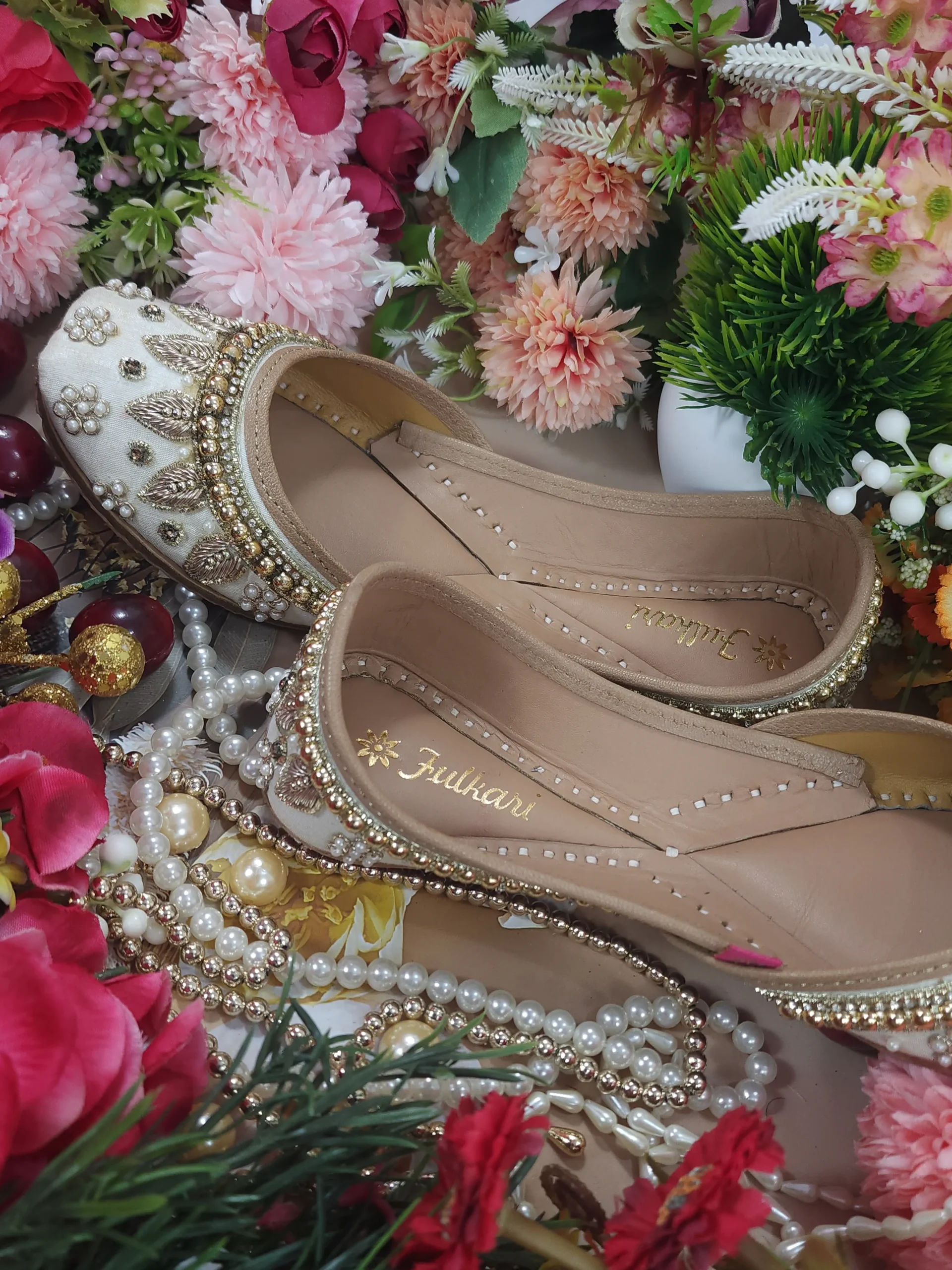 pearl beads payal beige gold pearl beads payal beige gold
