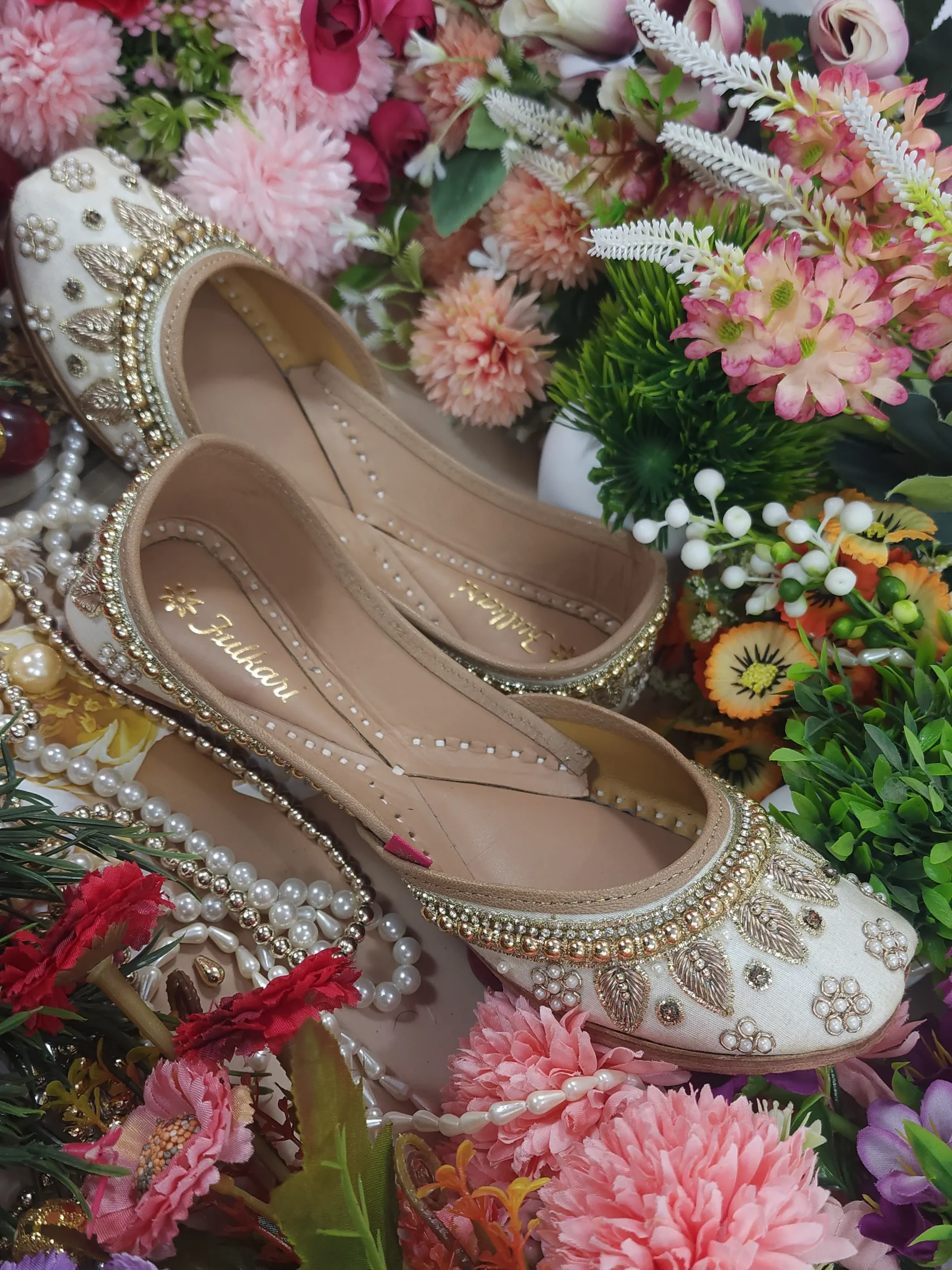 pearl beads payal beige gold pearl beads payal beige gold