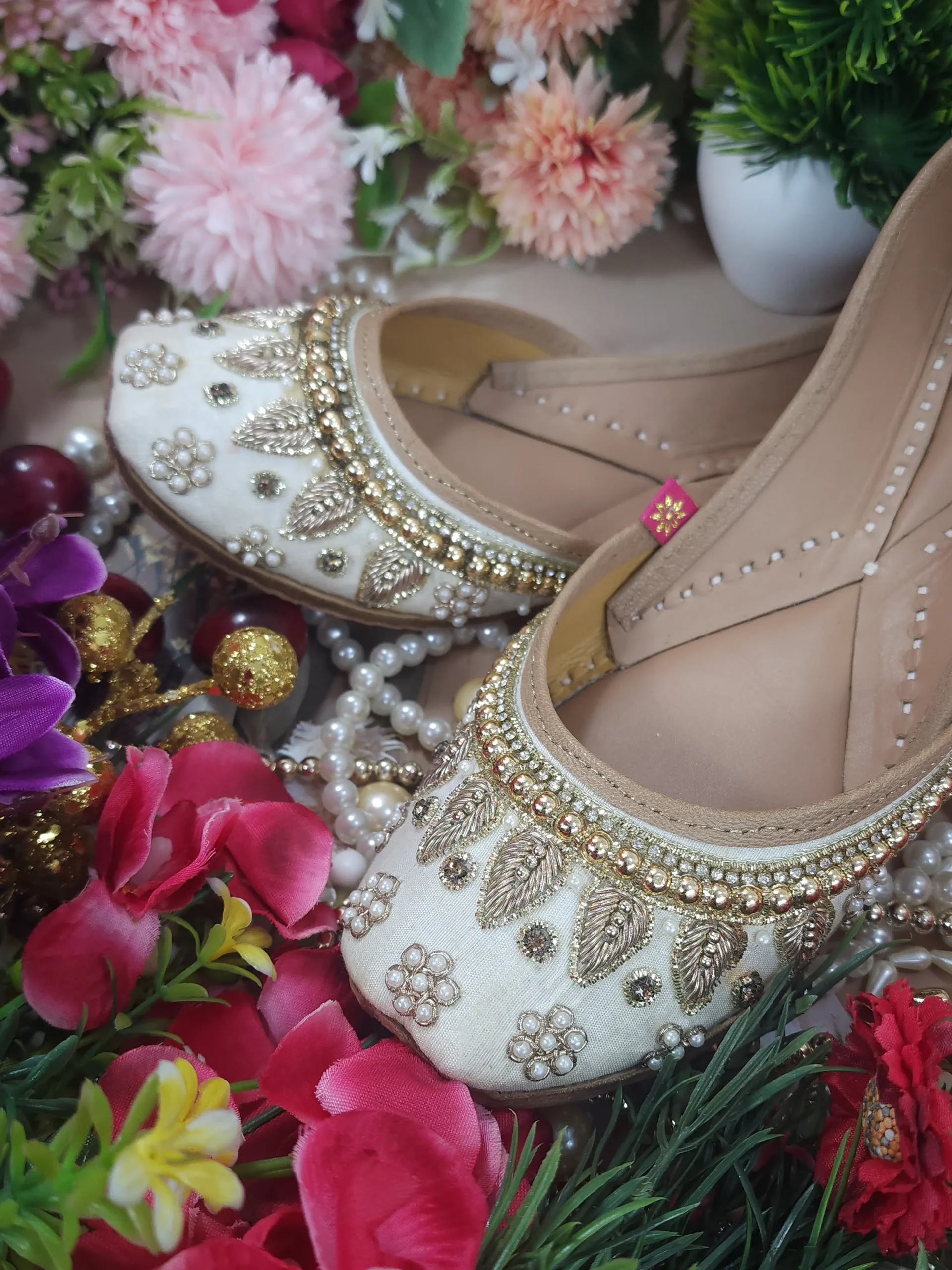 pearl beads payal beige gold pearl beads payal beige gold