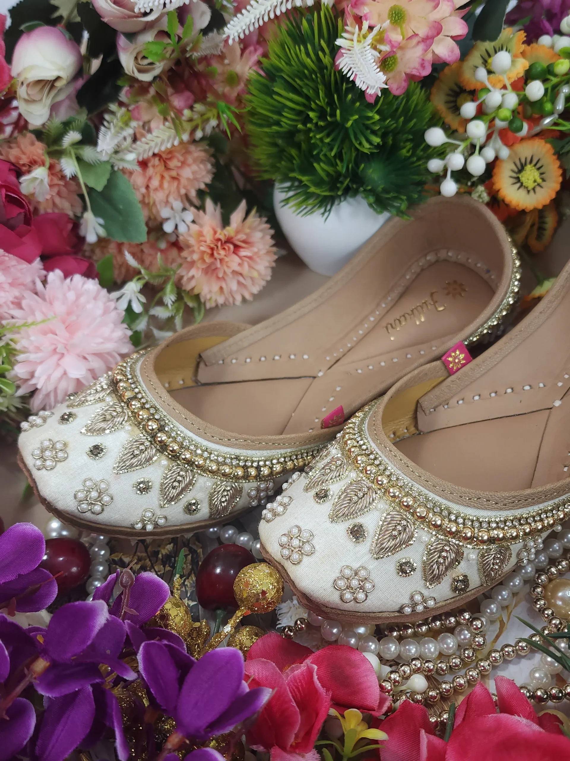 pearl beads payal beige gold pearl beads payal beige gold