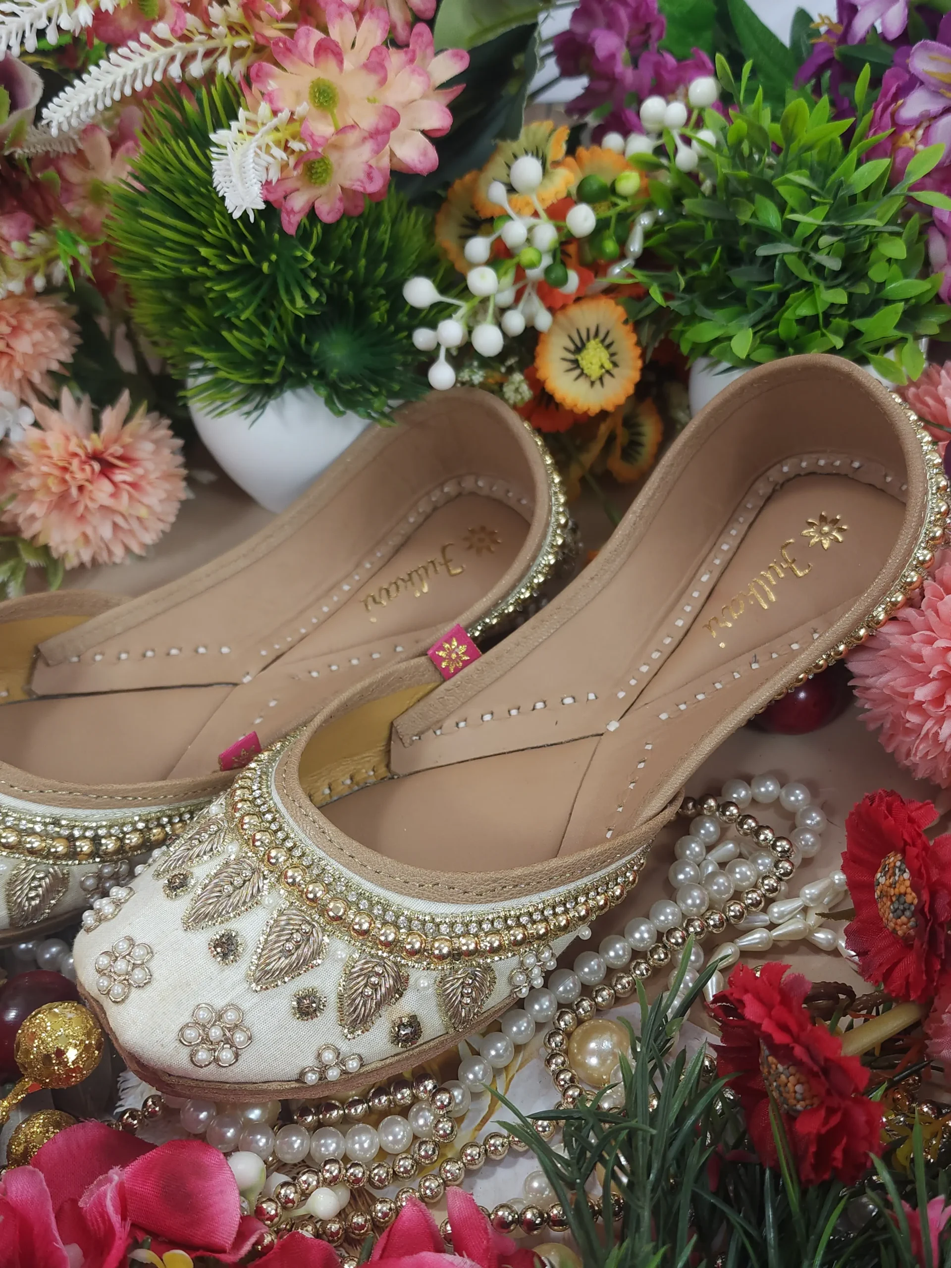 pearl beads payal beige gold pearl beads payal beige gold