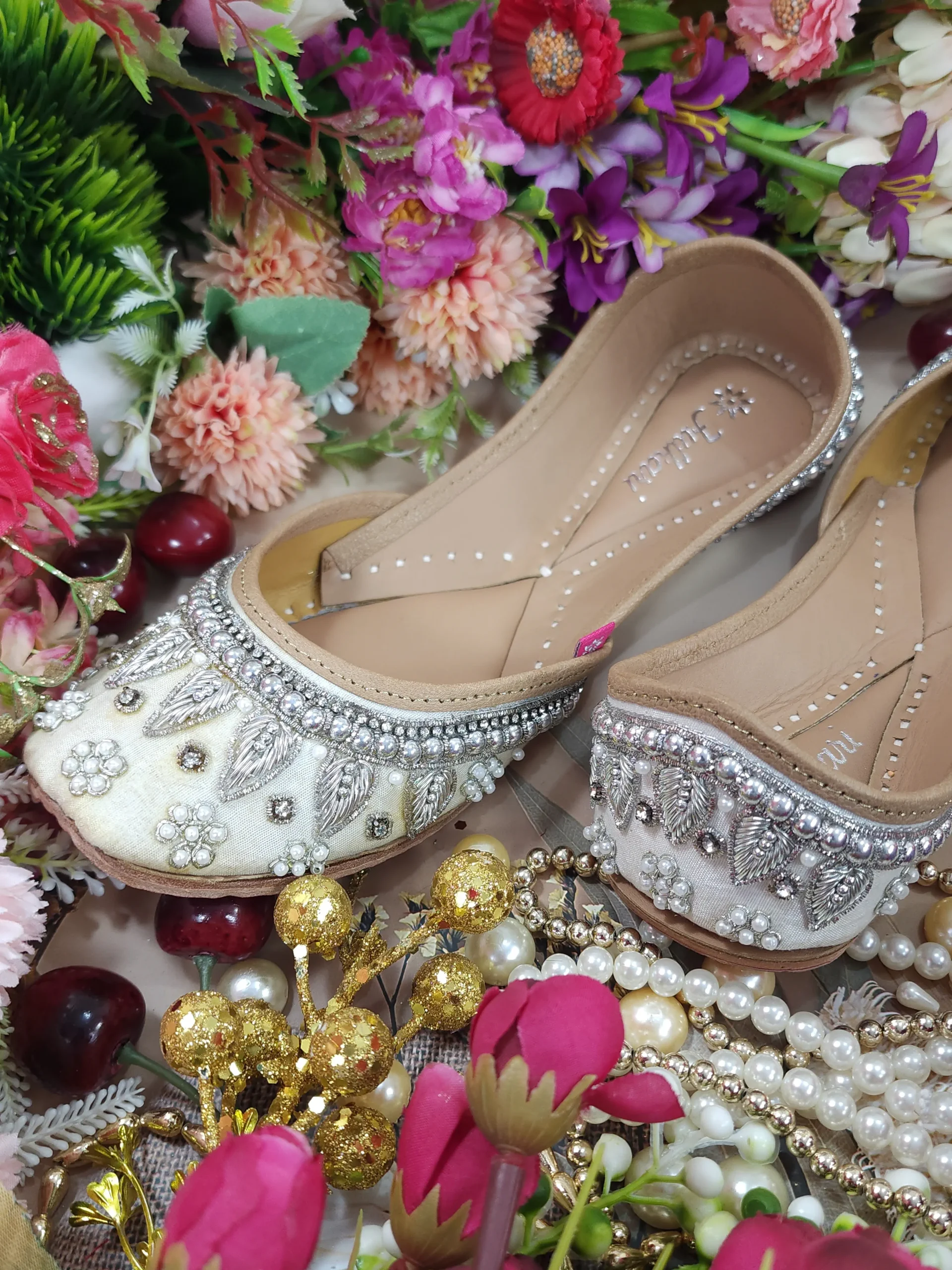 pearl beads payal white silver pearl beads payal white silver