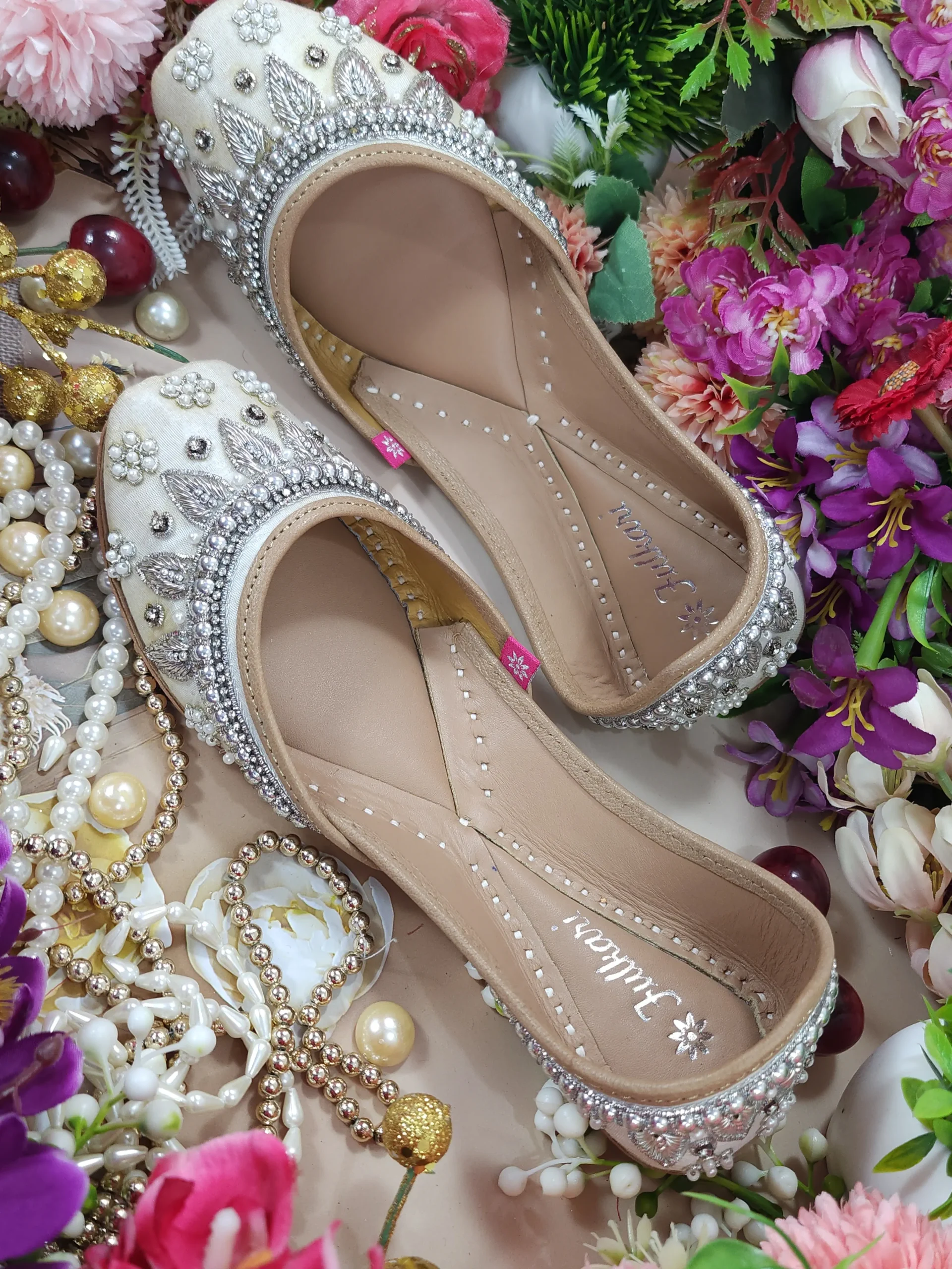 pearl beads payal white silver pearl beads payal white silver