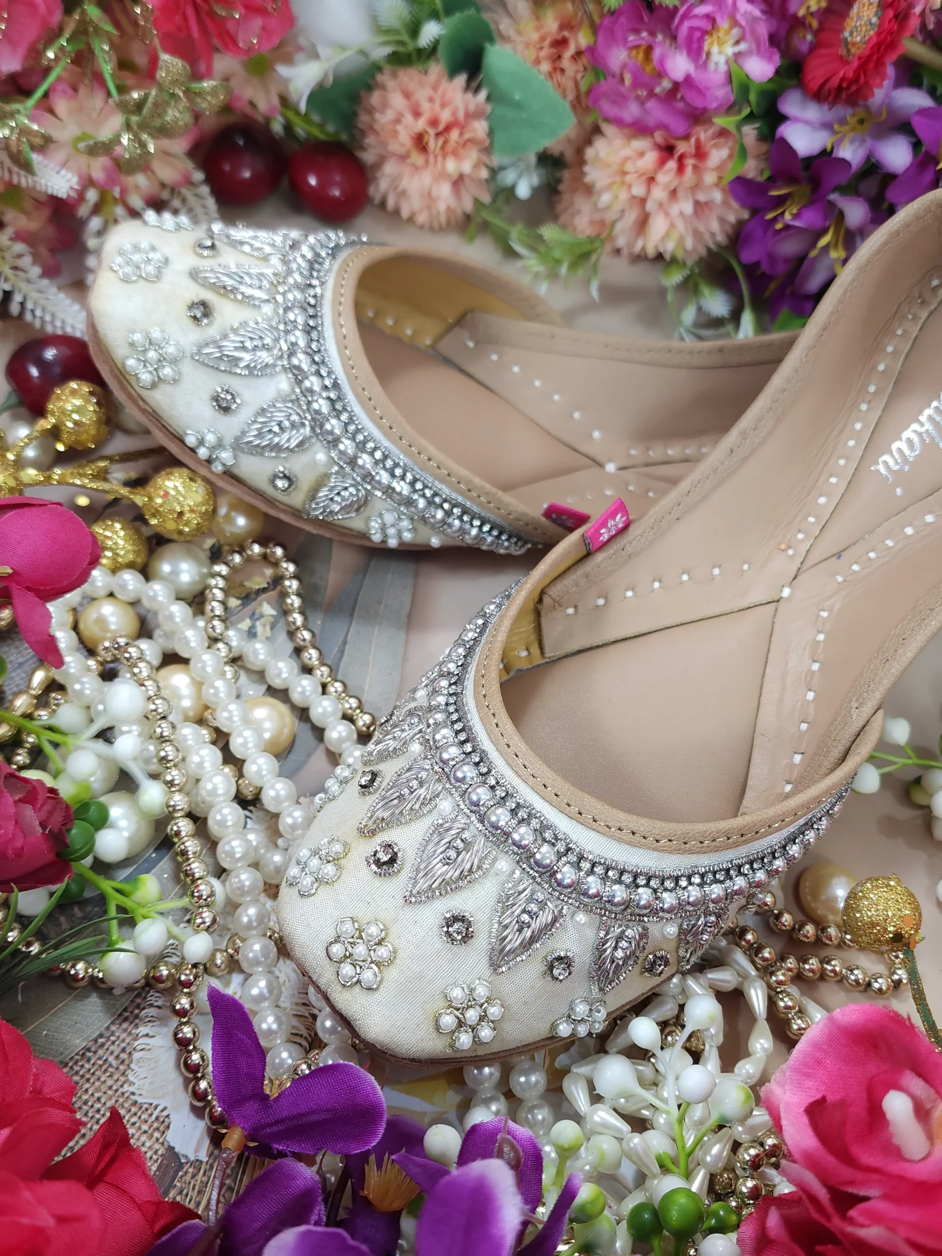 pearl beads payal white silver pearl beads payal white silver