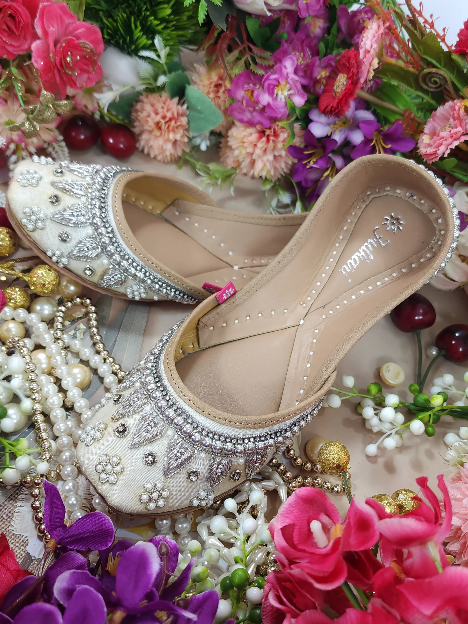 pearl beads payal white silver pearl beads payal white silver