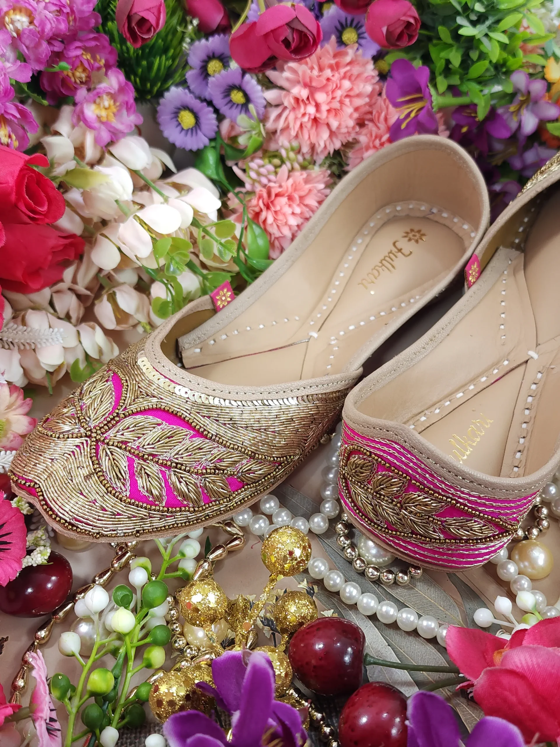 royal wedding lily of the valley jutti magenta gold royal wedding lily of the valley jutti magenta gold