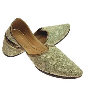 coursa embroidered tan gold