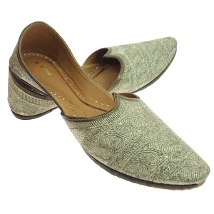 leaf embroidered antic gold