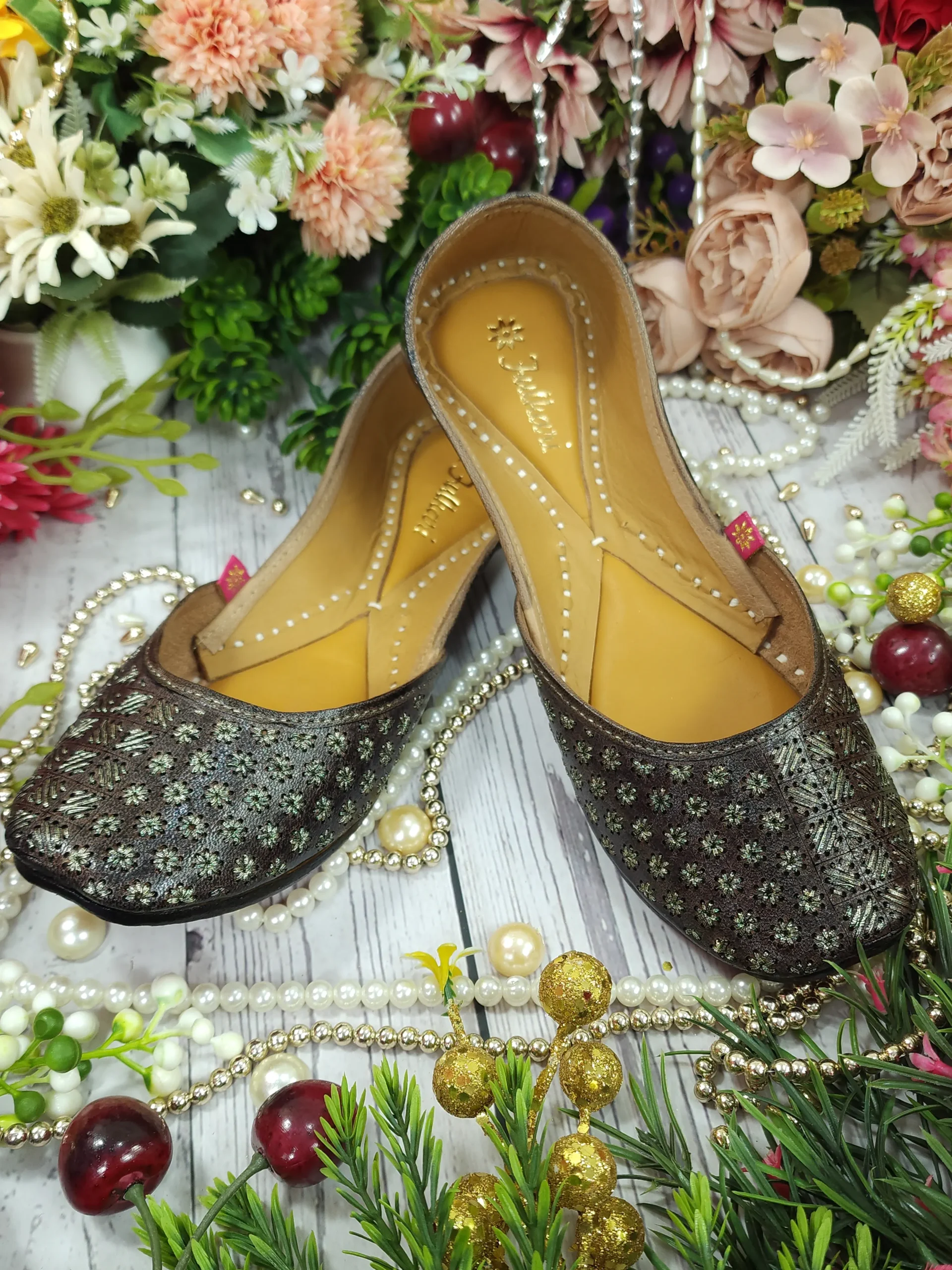 little stars leather zarri handwork embroidered semi casual gunmetal gold little stars leather zarri handwork embroidered semi casual gunmetal gold