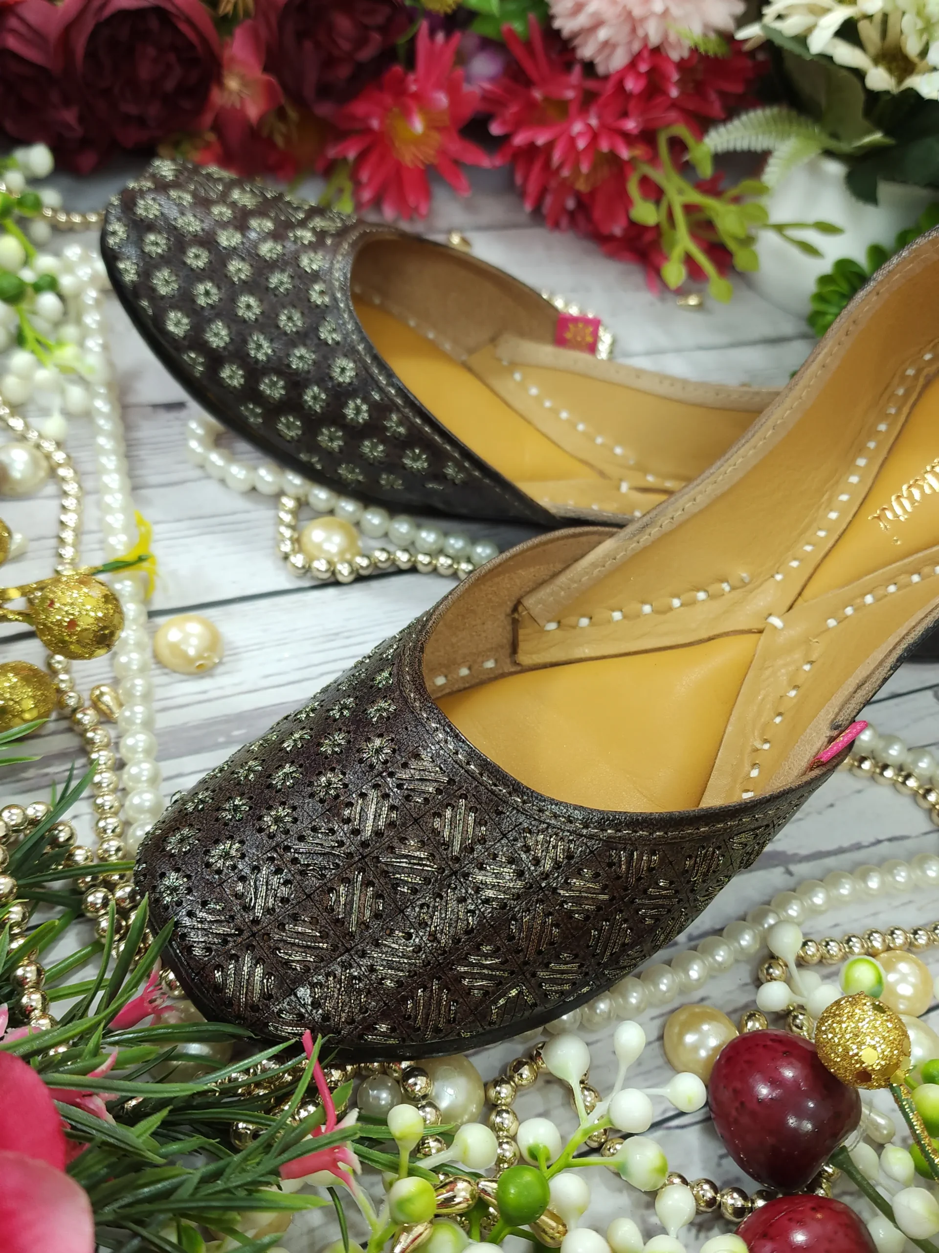 little stars leather zarri handwork embroidered semi casual gunmetal gold little stars leather zarri handwork embroidered semi casual gunmetal gold