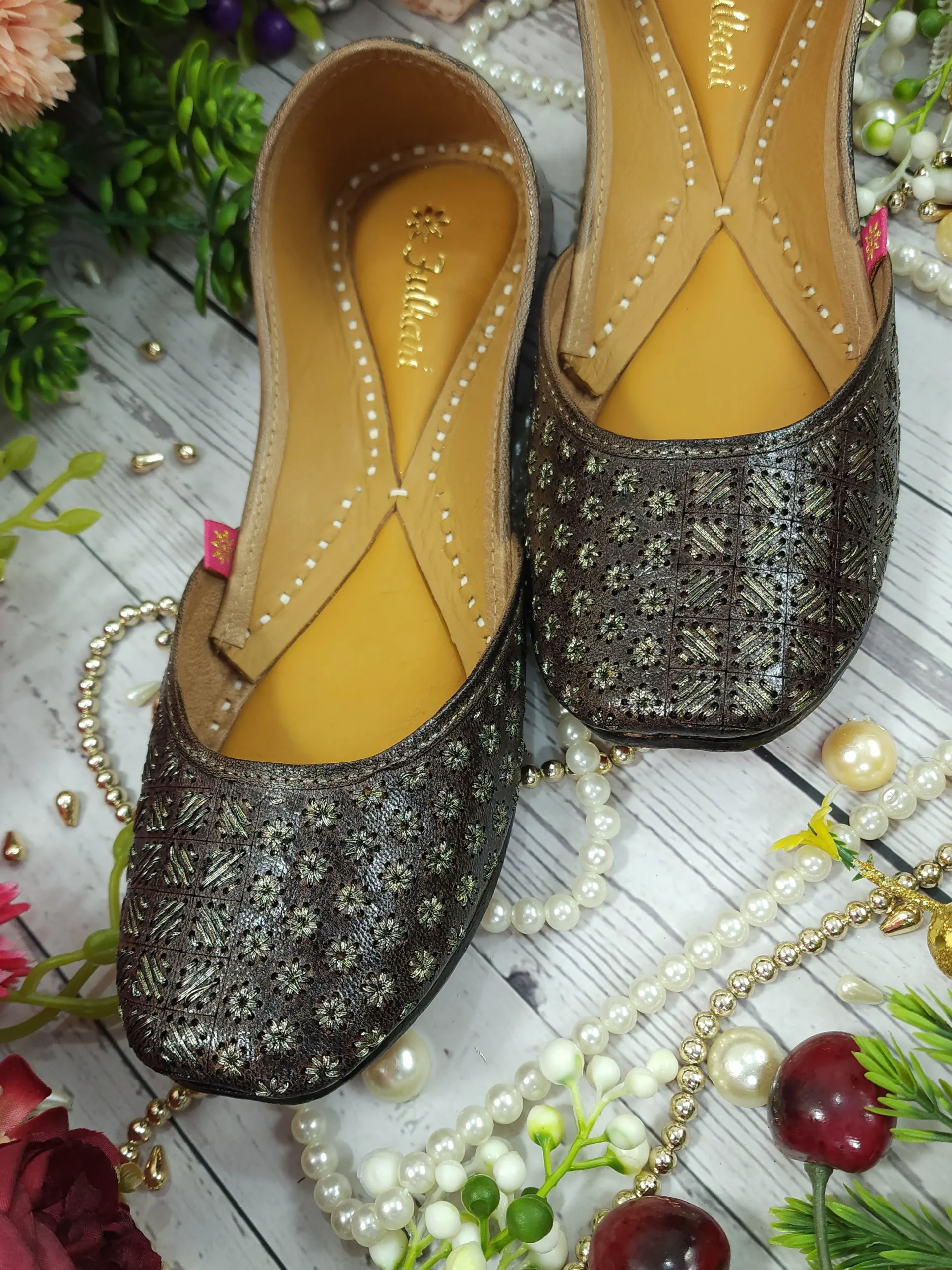 little stars leather zarri handwork embroidered semi casual gunmetal gold little stars leather zarri handwork embroidered semi casual gunmetal gold