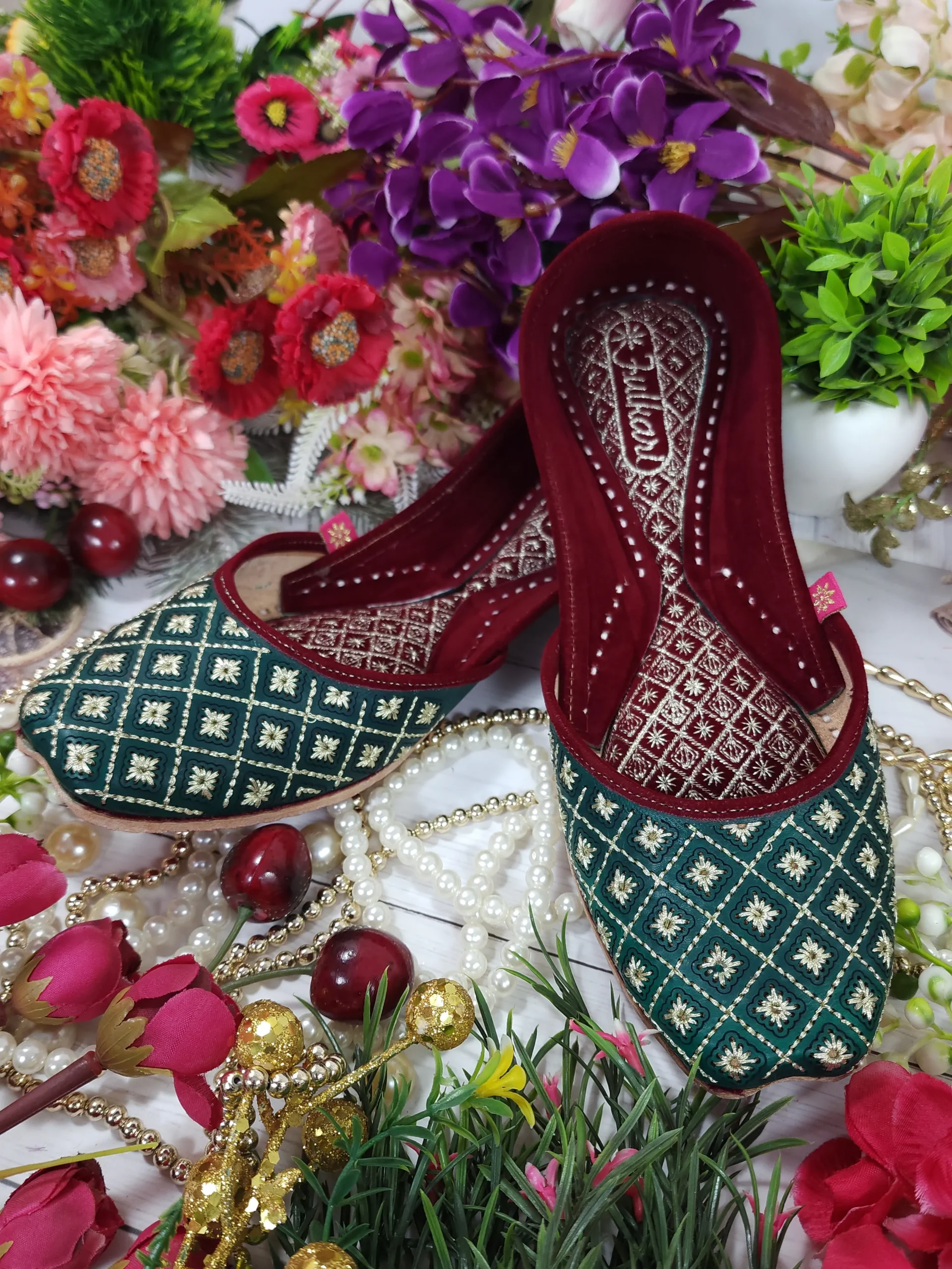 zarri stone leather embroidery green gold semi casual green gold zarri stone leather embroidery green gold semi casual green gold
