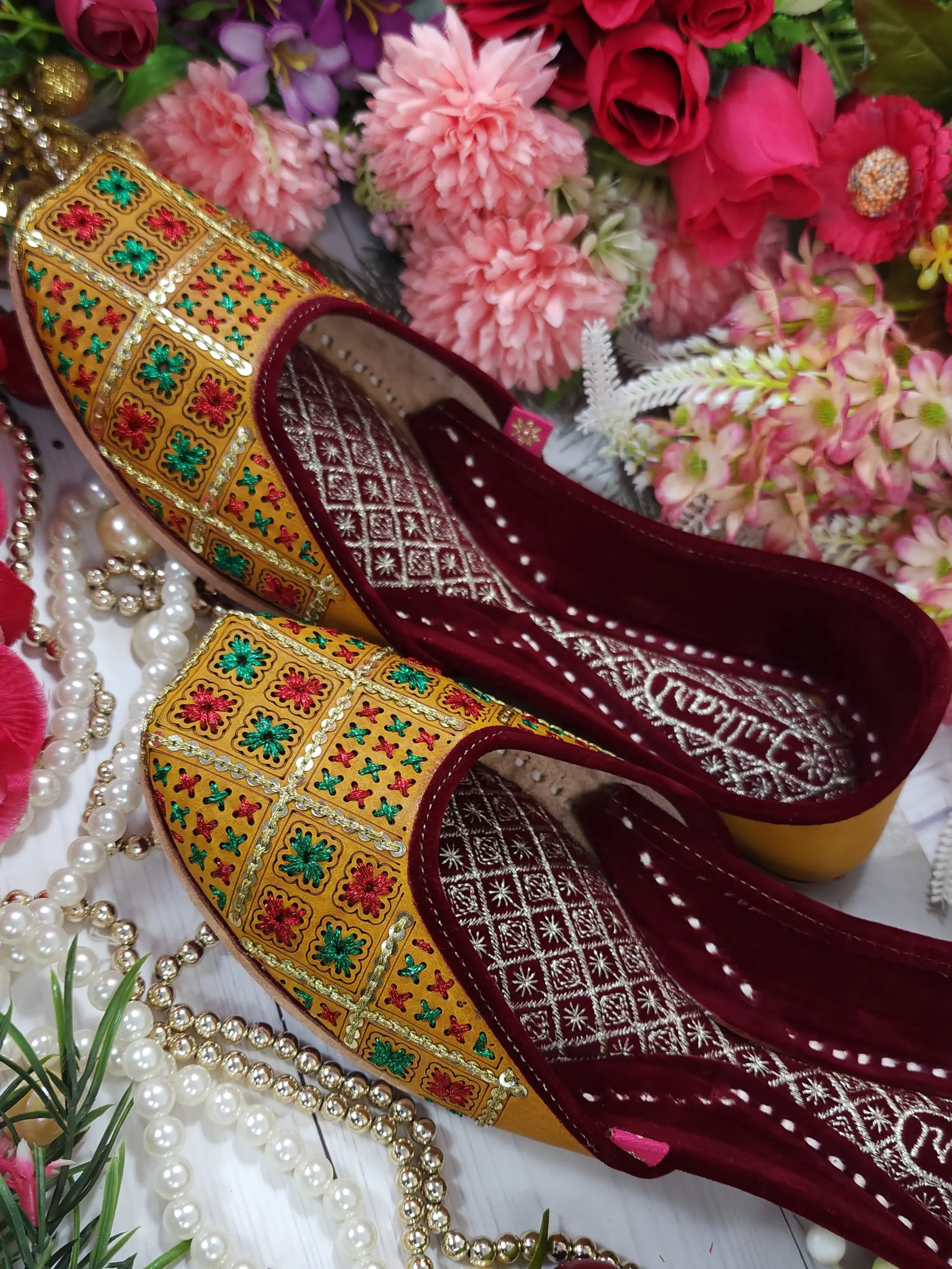 twinkle leather sequins & zarri handwork embroidered yellow multicolor semi casual yellow multicolor twinkle leather sequins & zarri handwork embroidered yellow multicolor semi casual yellow multicolor